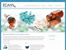 Tablet Screenshot of ecanpharma.com